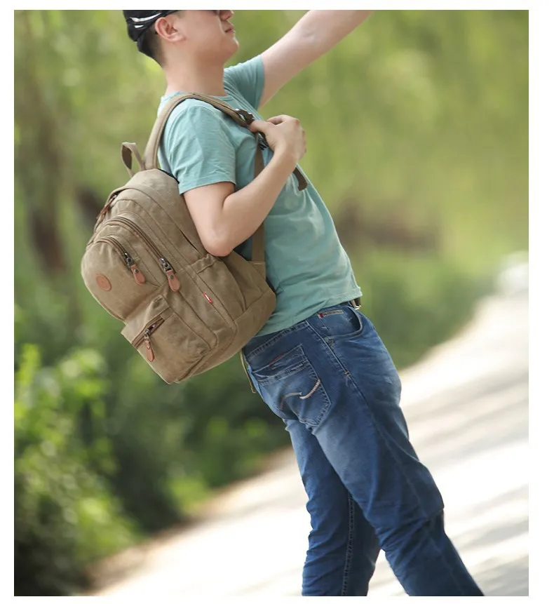 Men's outdoor leisure computer backpack