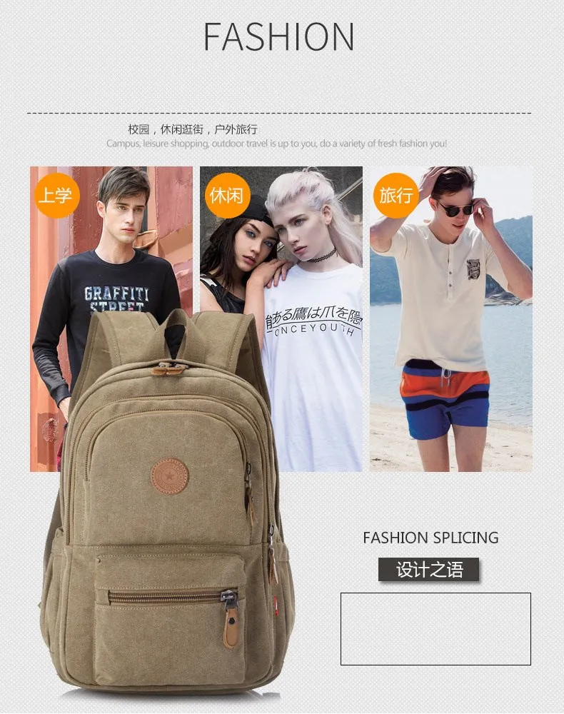 Men's outdoor leisure computer backpack