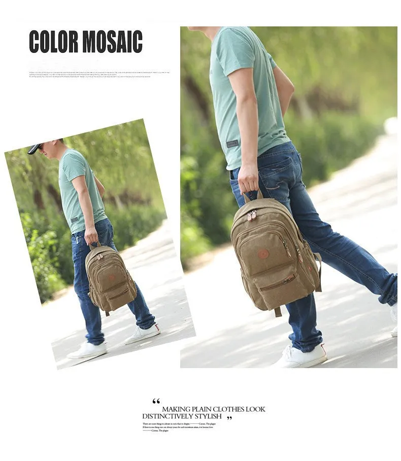 Men's outdoor leisure computer backpack