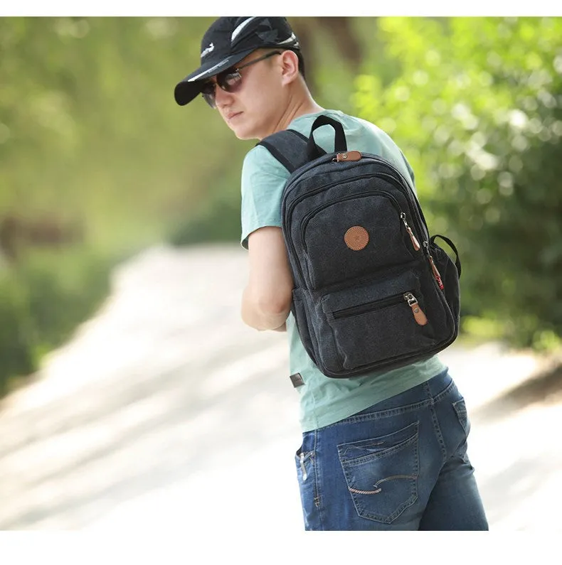 Men's outdoor leisure computer backpack