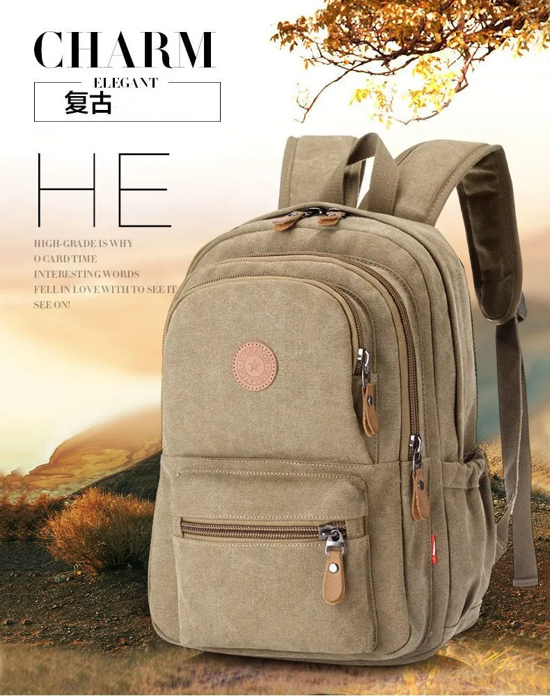 Men's outdoor leisure computer backpack