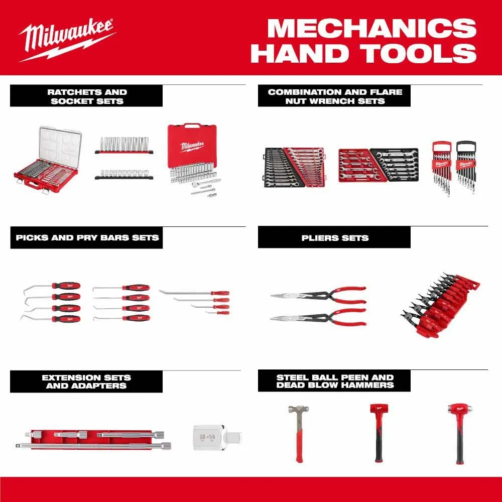 Milwaukee 48-22-9483 15pc Metric Combination Wrench Set with PACKOUT Compact Organizer