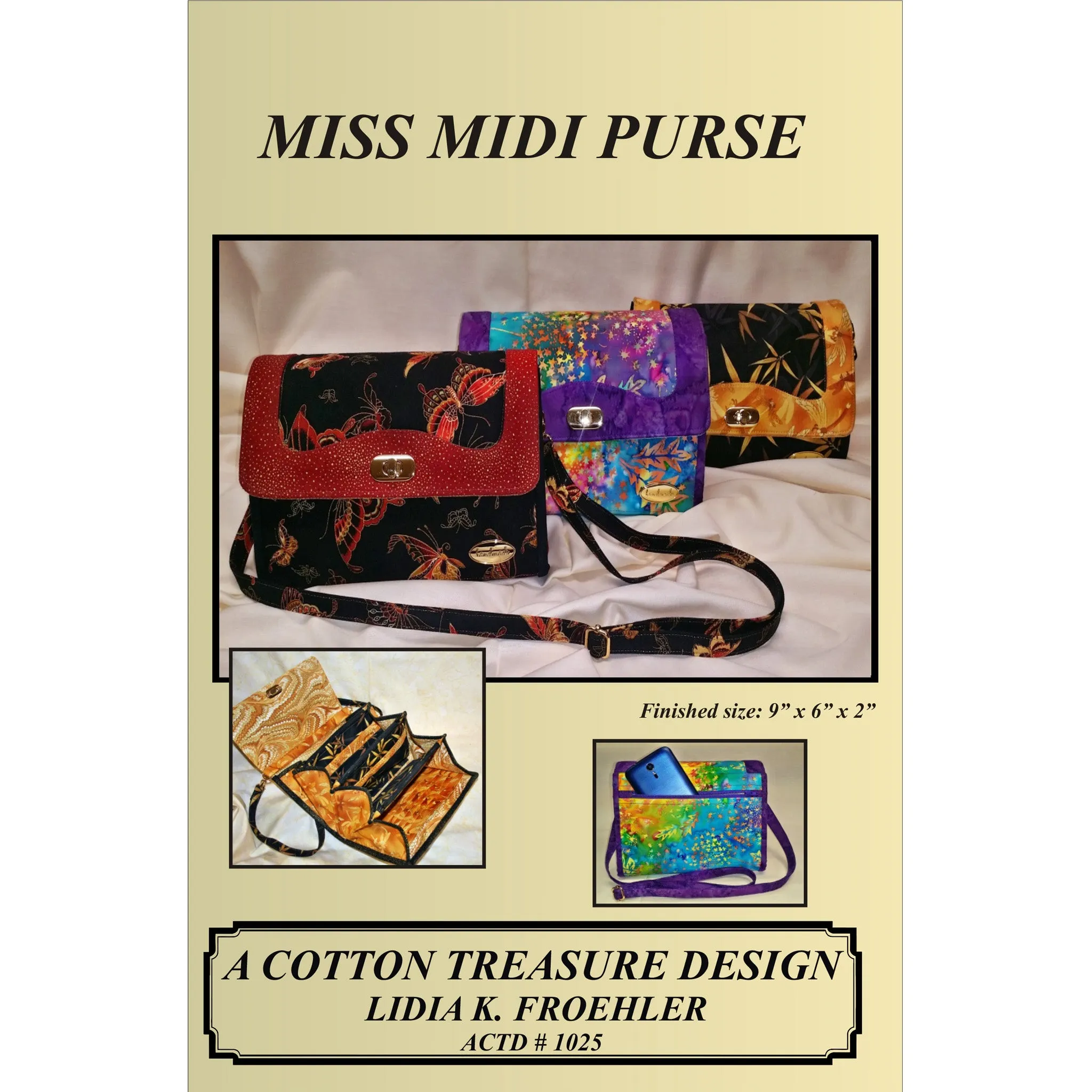 Miss Midi Purse Pattern CTD-1025 - Paper Pattern