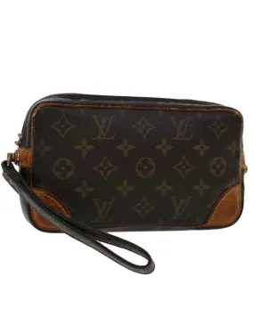 Monogram Clutch Bag with Dragonne Handle