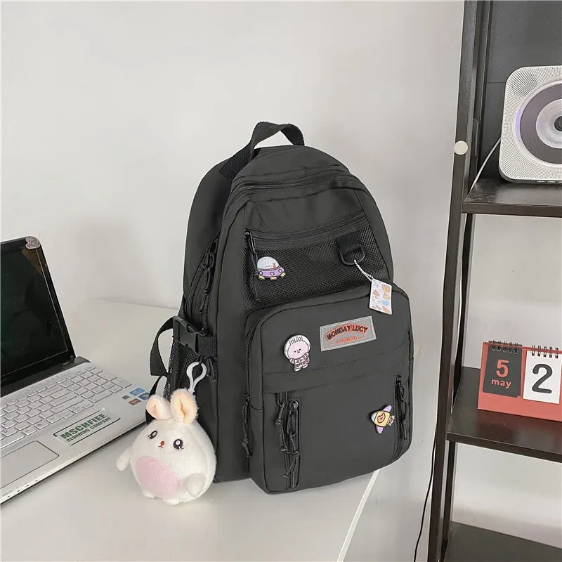 Multi Pockets Large Capacity Nylon Backpacks