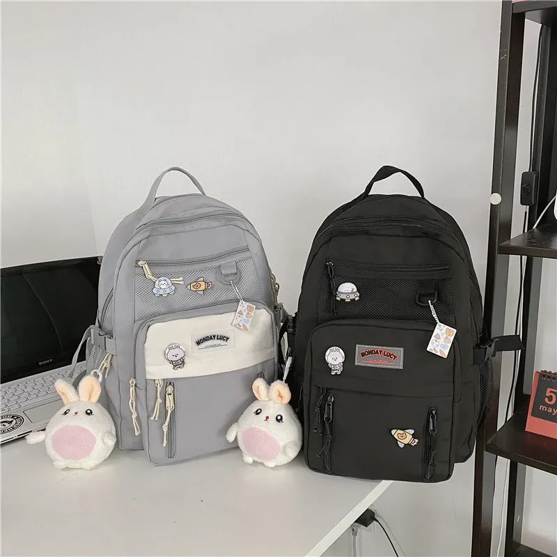 Multi Pockets Large Capacity Nylon Backpacks