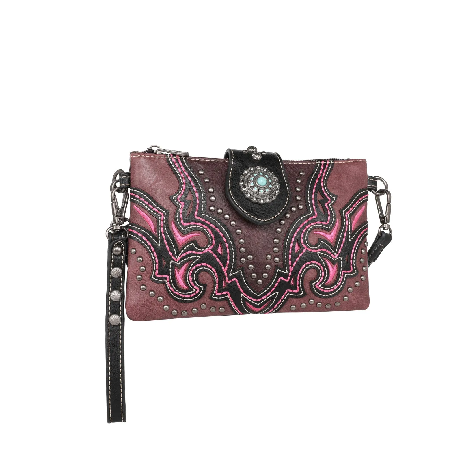 MW1144-181 Montana West Cut-out Collection Crossbody/Wristlet