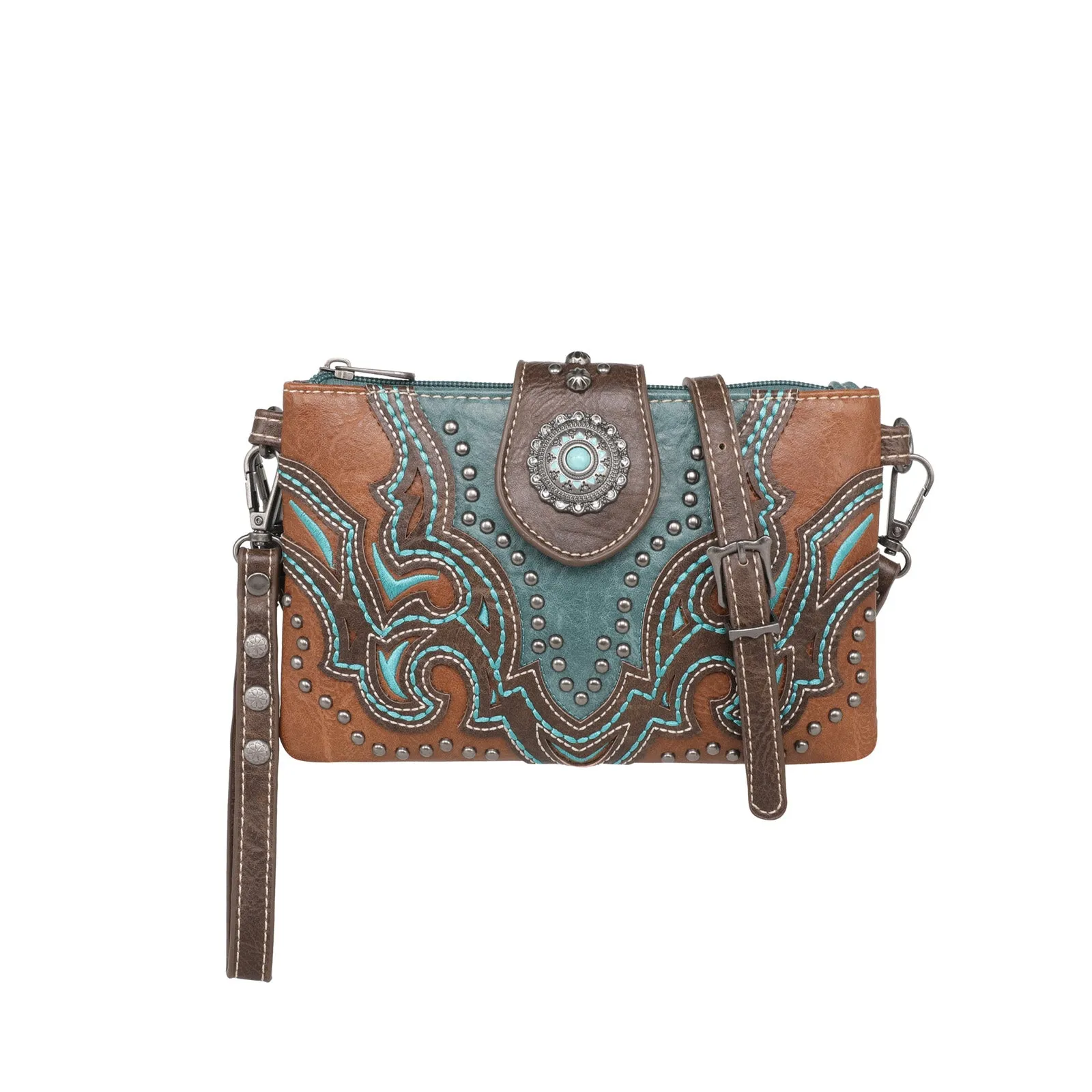 MW1144-181 Montana West Cut-out Collection Crossbody/Wristlet