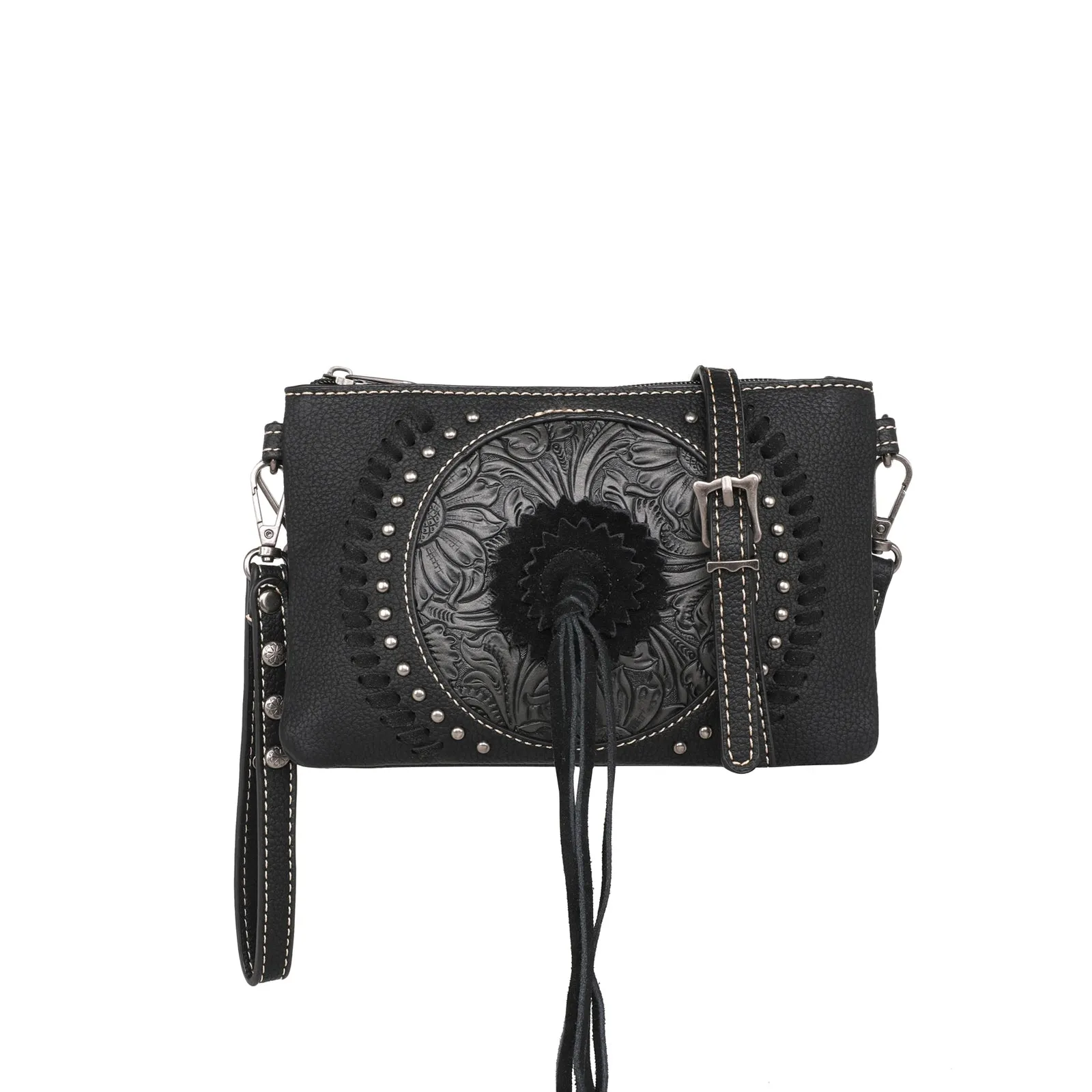 MW1176-181 Montana West  Tooled Collection Clutch/Crossbody