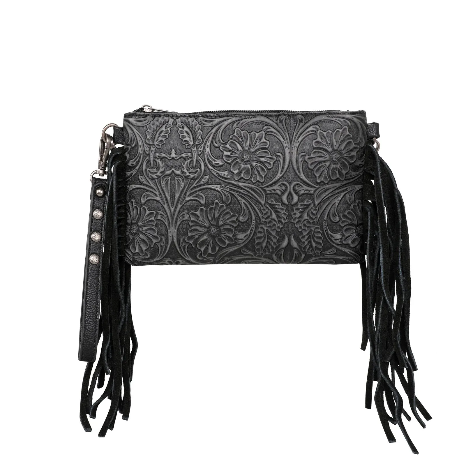 MW1217-181 Montana West Tooled Collection Clutch/Crossbody