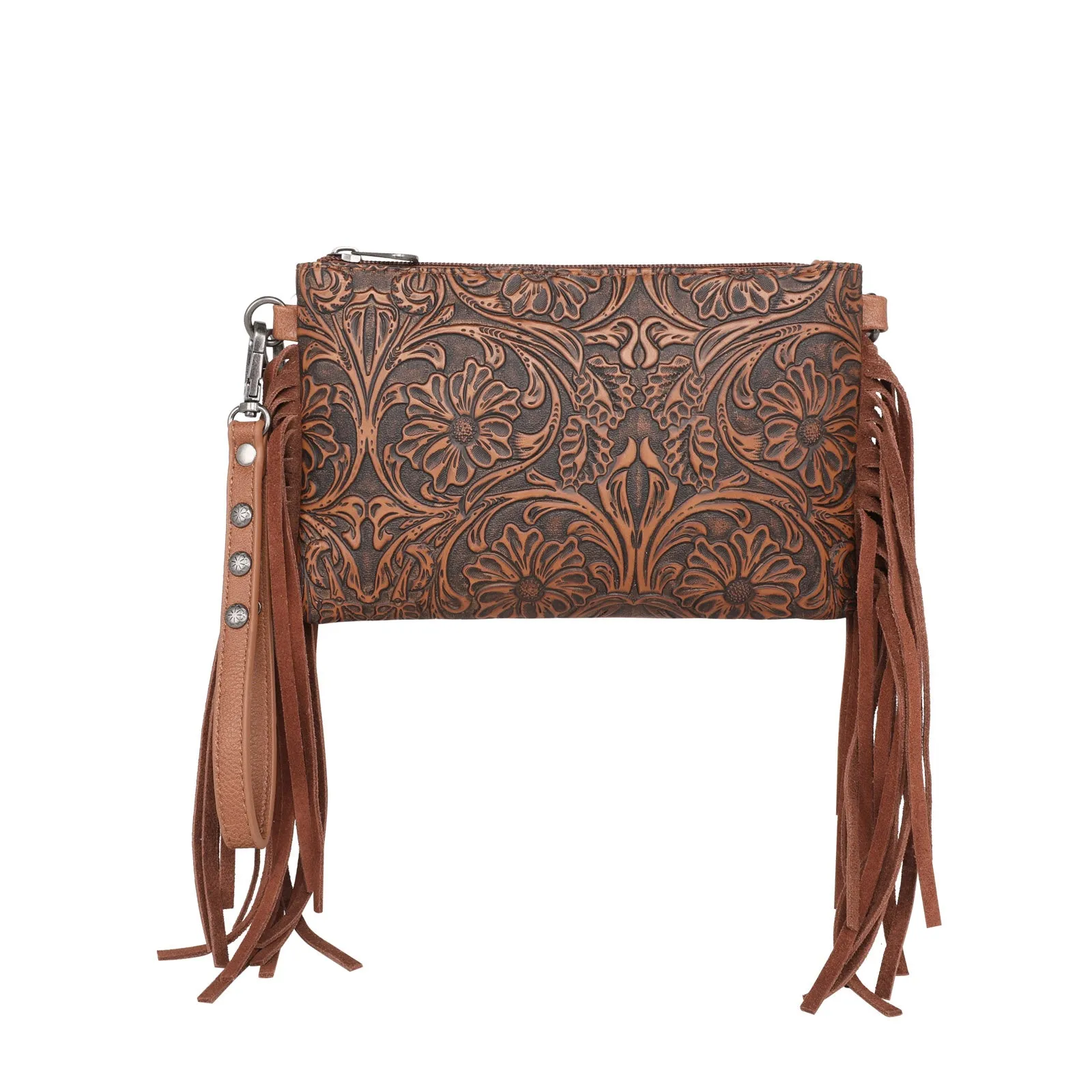 MW1217-181 Montana West Tooled Collection Clutch/Crossbody