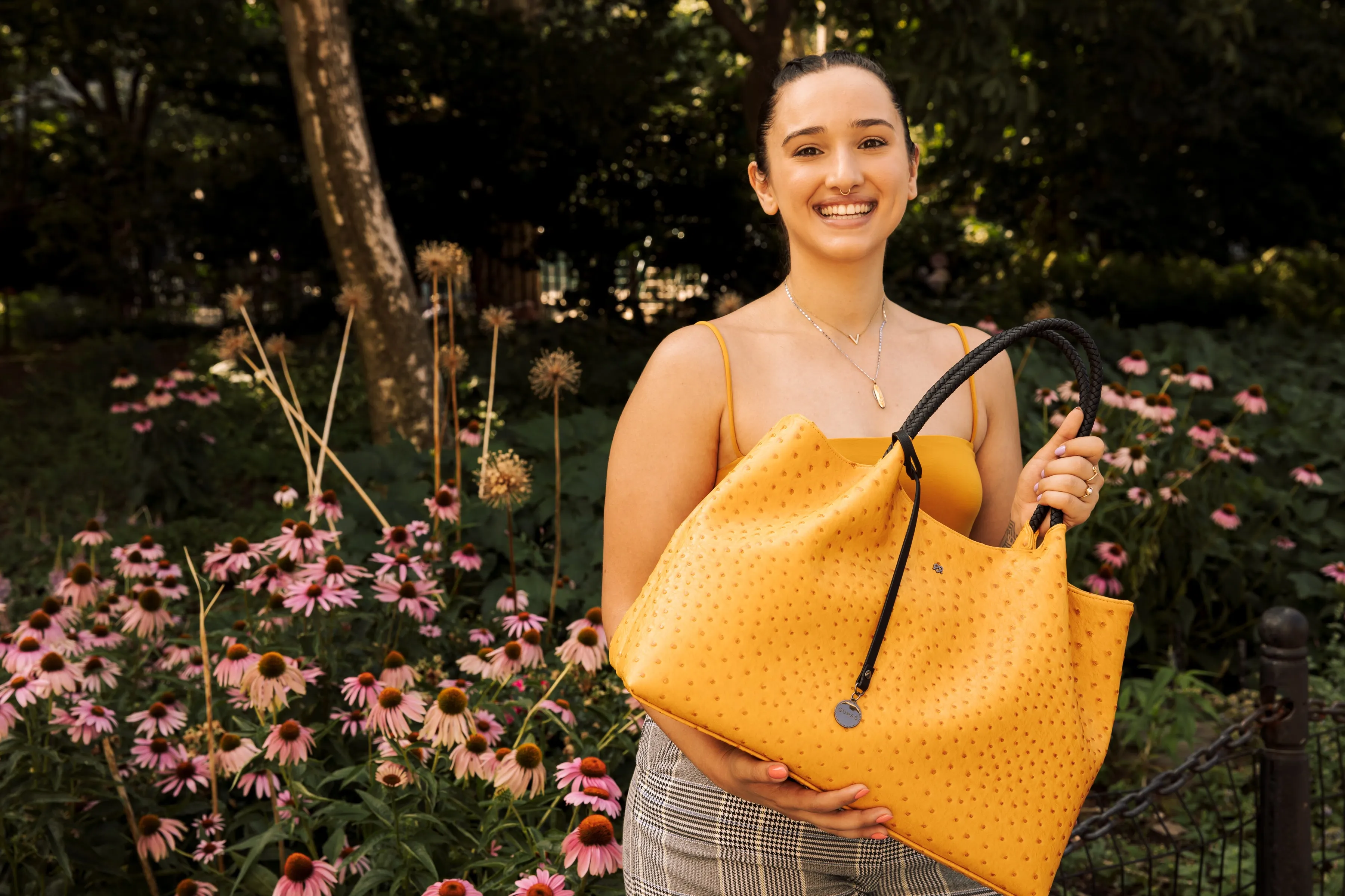 Naomi - White Vegan Leather Tote Bag