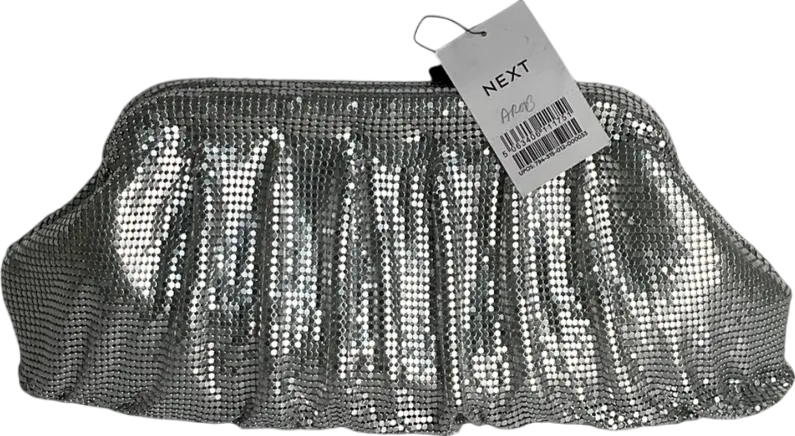 Next Metallic Chainmail Clutch Bag One Size