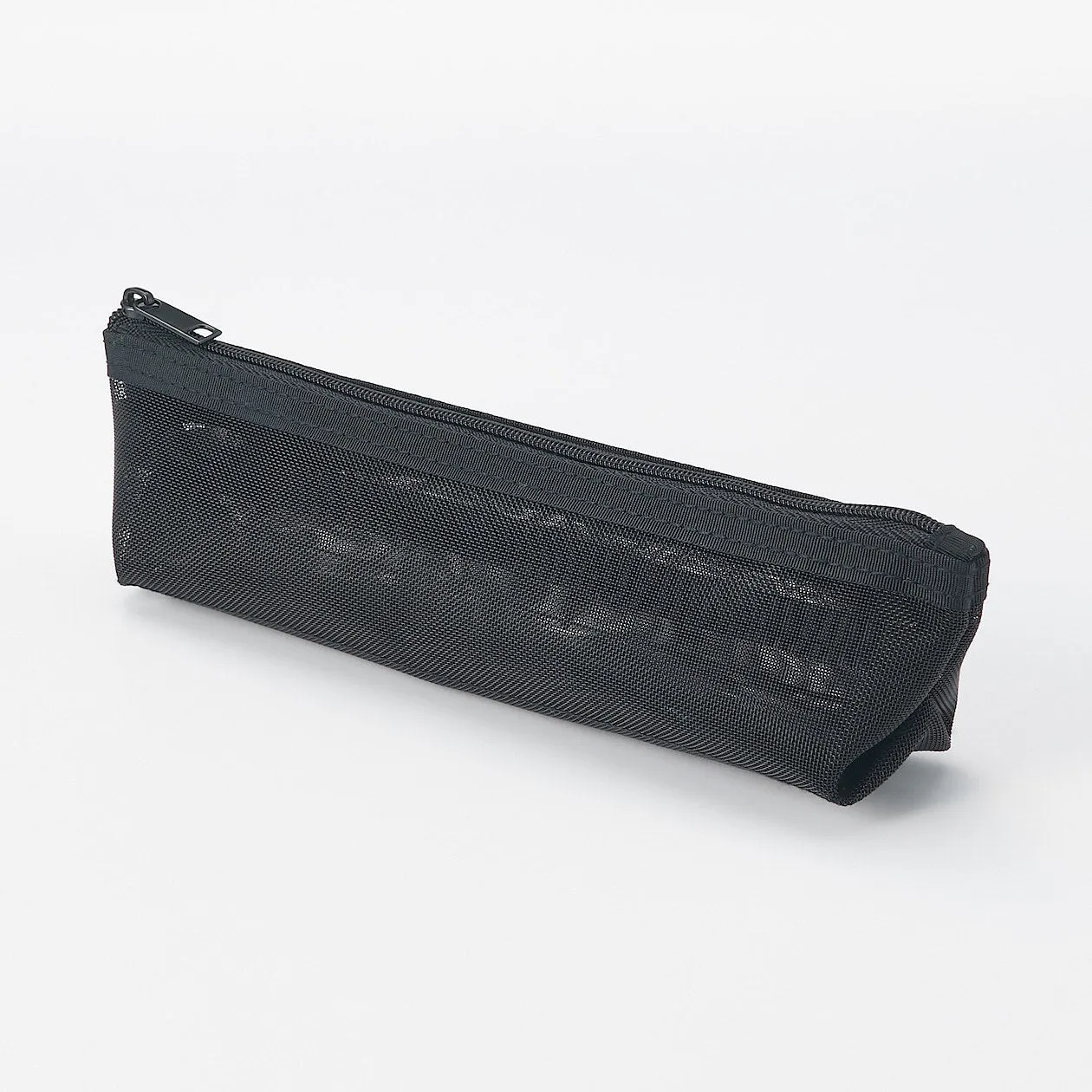 Nylon Mesh Pencil Case With Gusset - Shallow