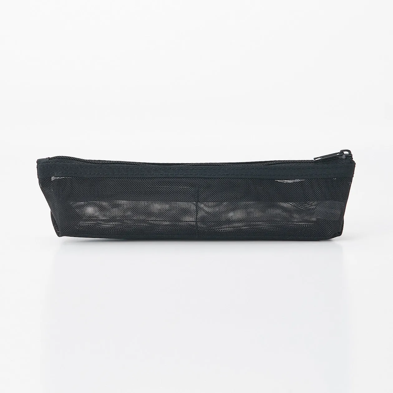 Nylon Mesh Pencil Case With Gusset - Shallow