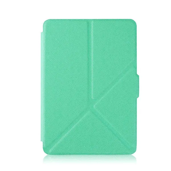 origami thin smart cover case PU leather stand cover for Amazon Kindle Paperwhite 1 2/paperwhite3(New model) free stylus film