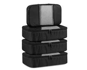 Packing Cubes Set of 4 Travel Luggage Organizer 3 Medium and 1 Small