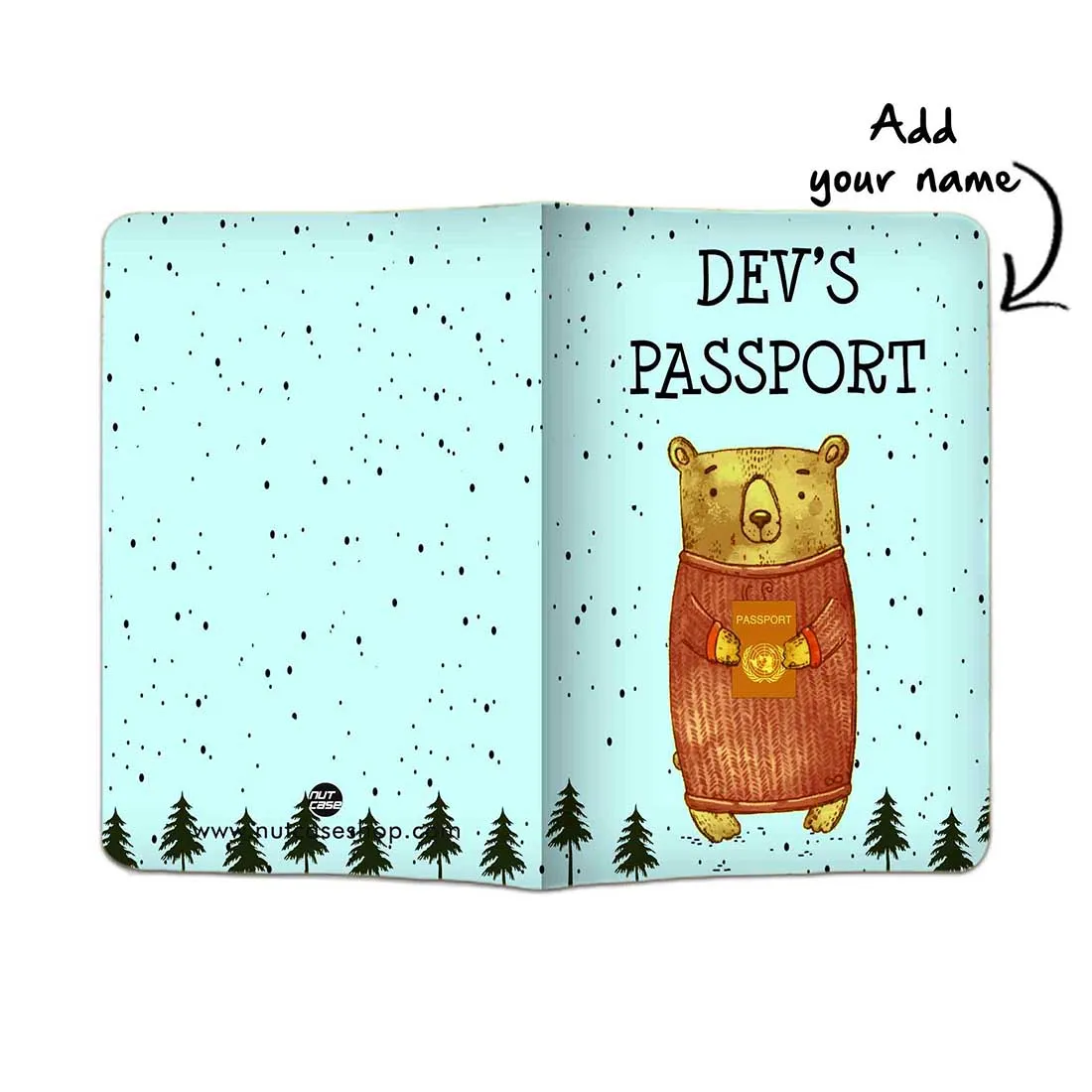 Personalised Passport Cover Travel Luggage Tag - Beer Panda