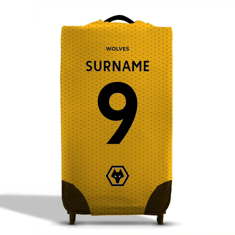 Personalised Wolverhampton Wanderers FC Suitcase Cover (Small)