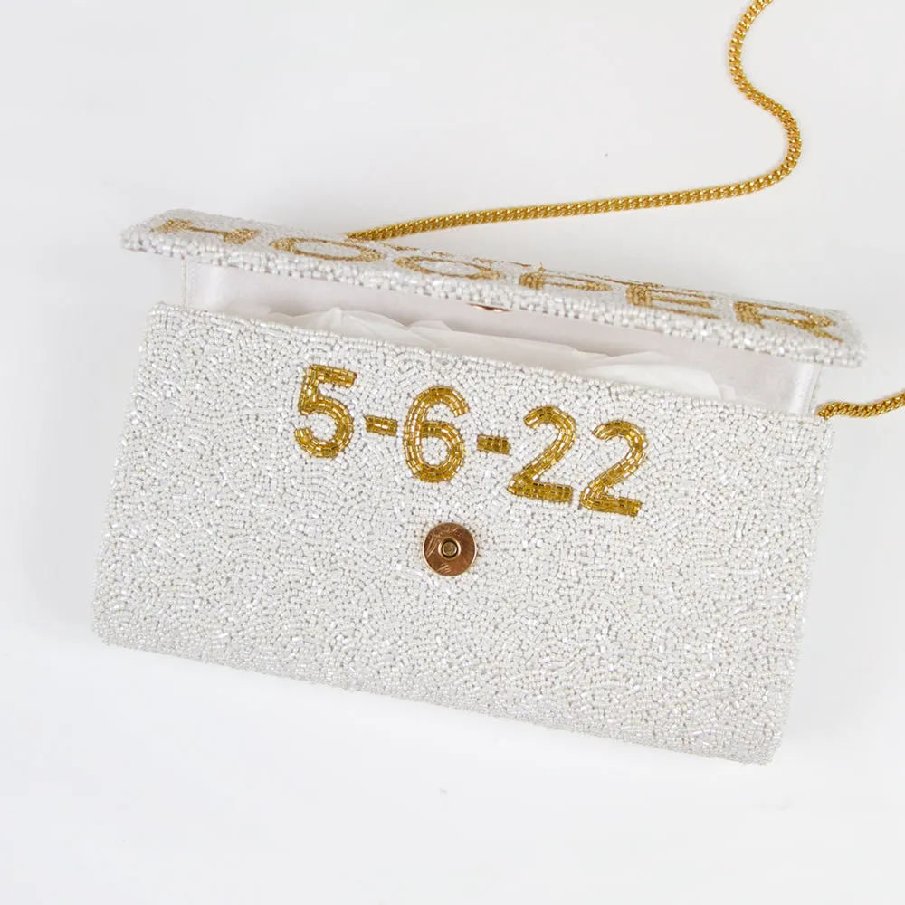 Personalized Mrs Clutch Bag with Photo (FOG)