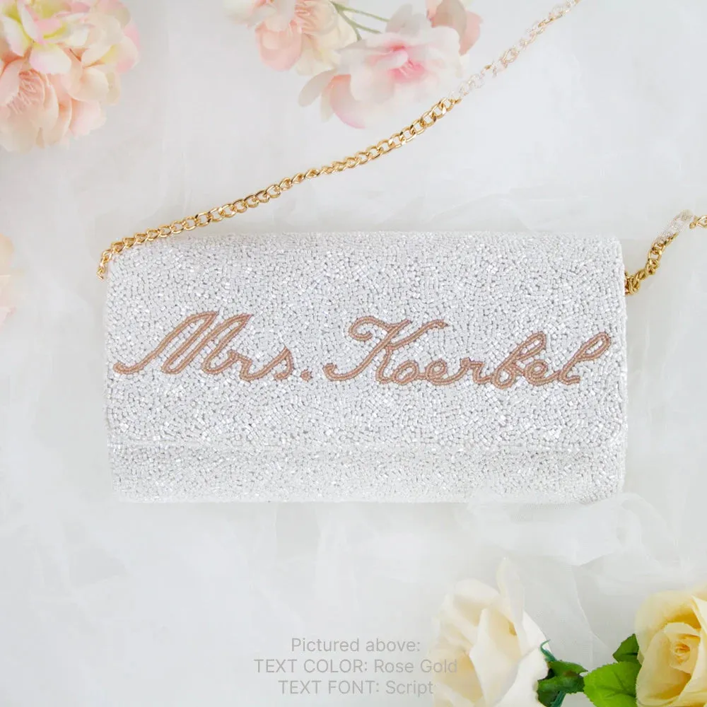 Personalized Mrs Clutch Bag with Photo (FOG)