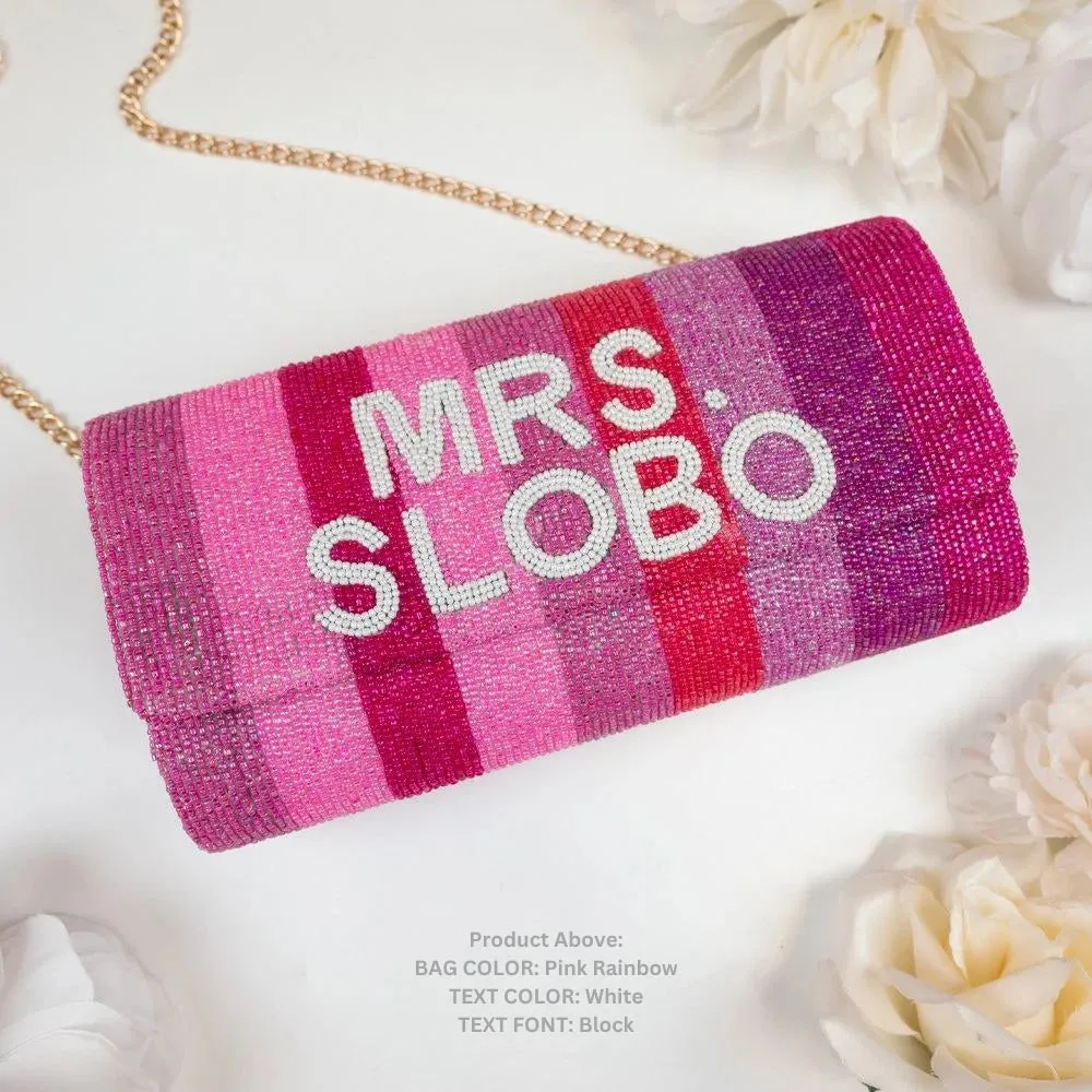 Personalized Mrs Clutch Bag with Photo (FOG)