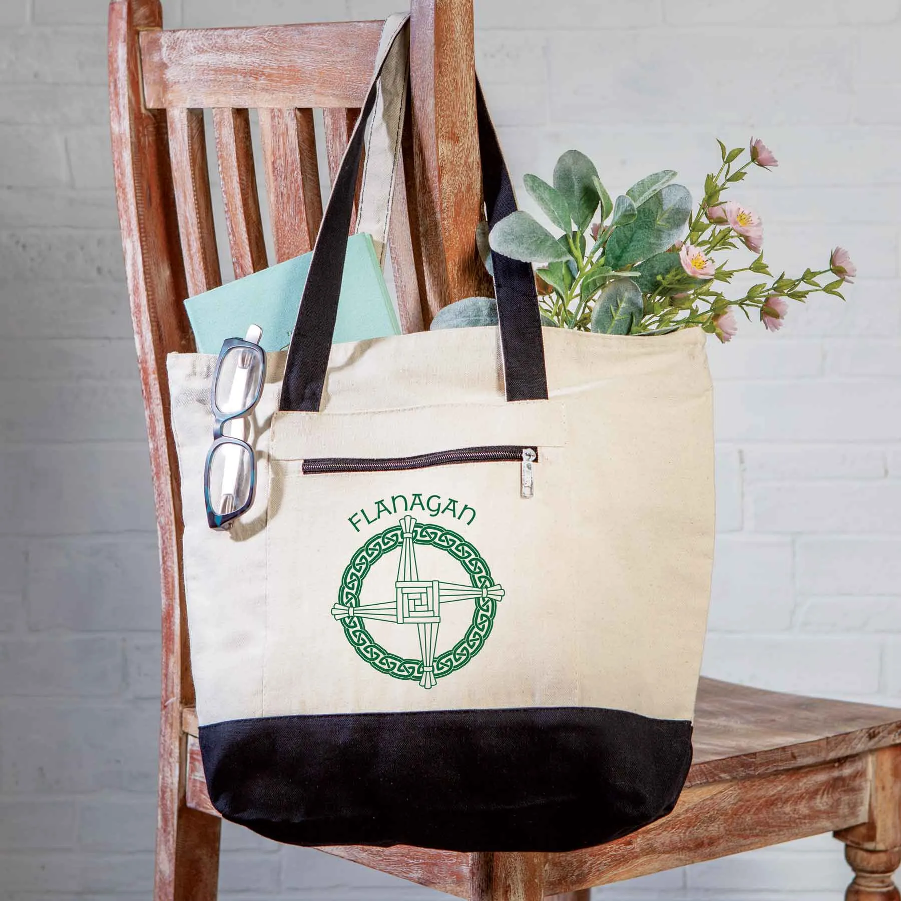 Personalized St Brigid's Cross Tote Bag