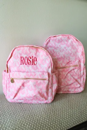 Pink Bow Backpack