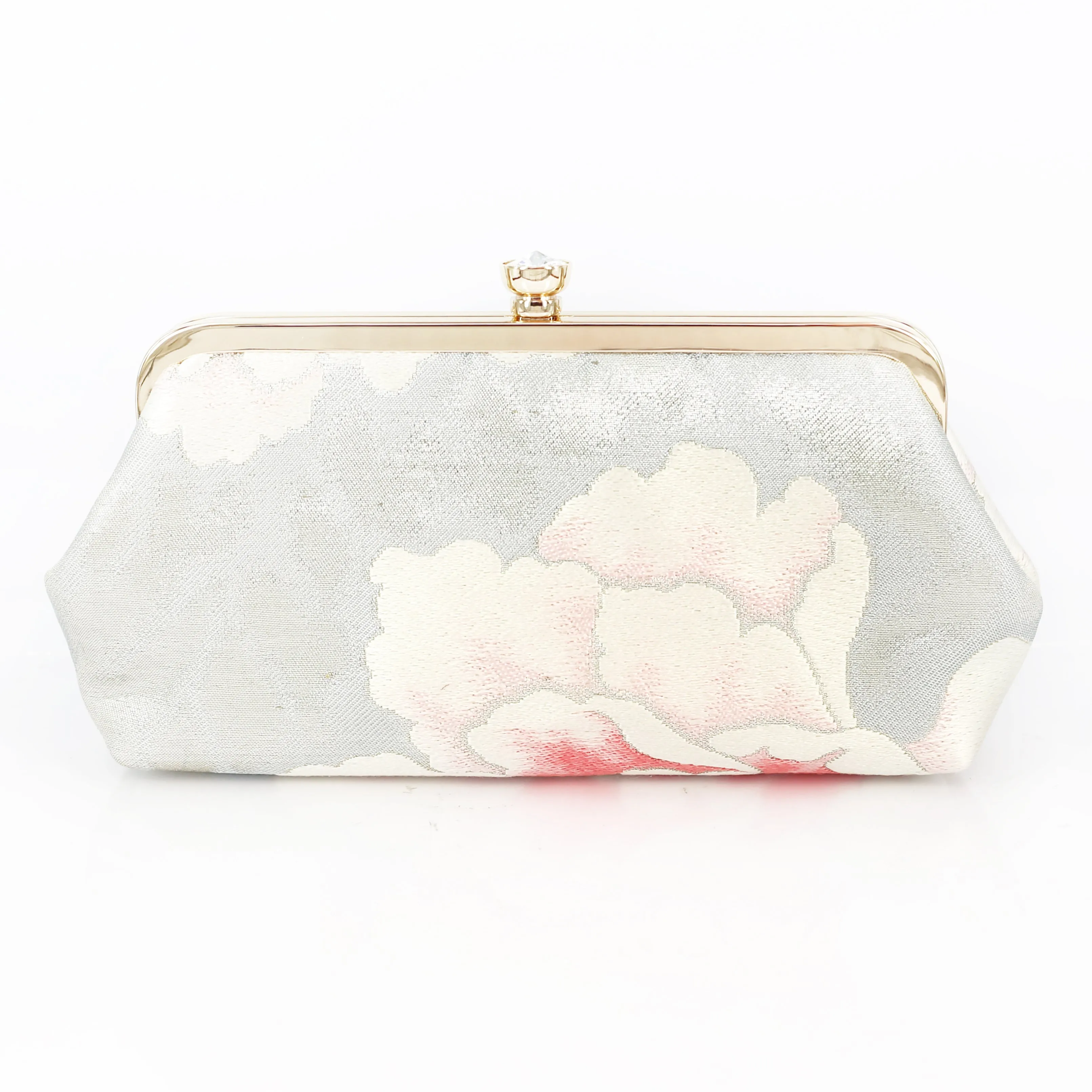 Pink Peony Kimono Clutch Bag | Upcycled from vintage Japanese Obi