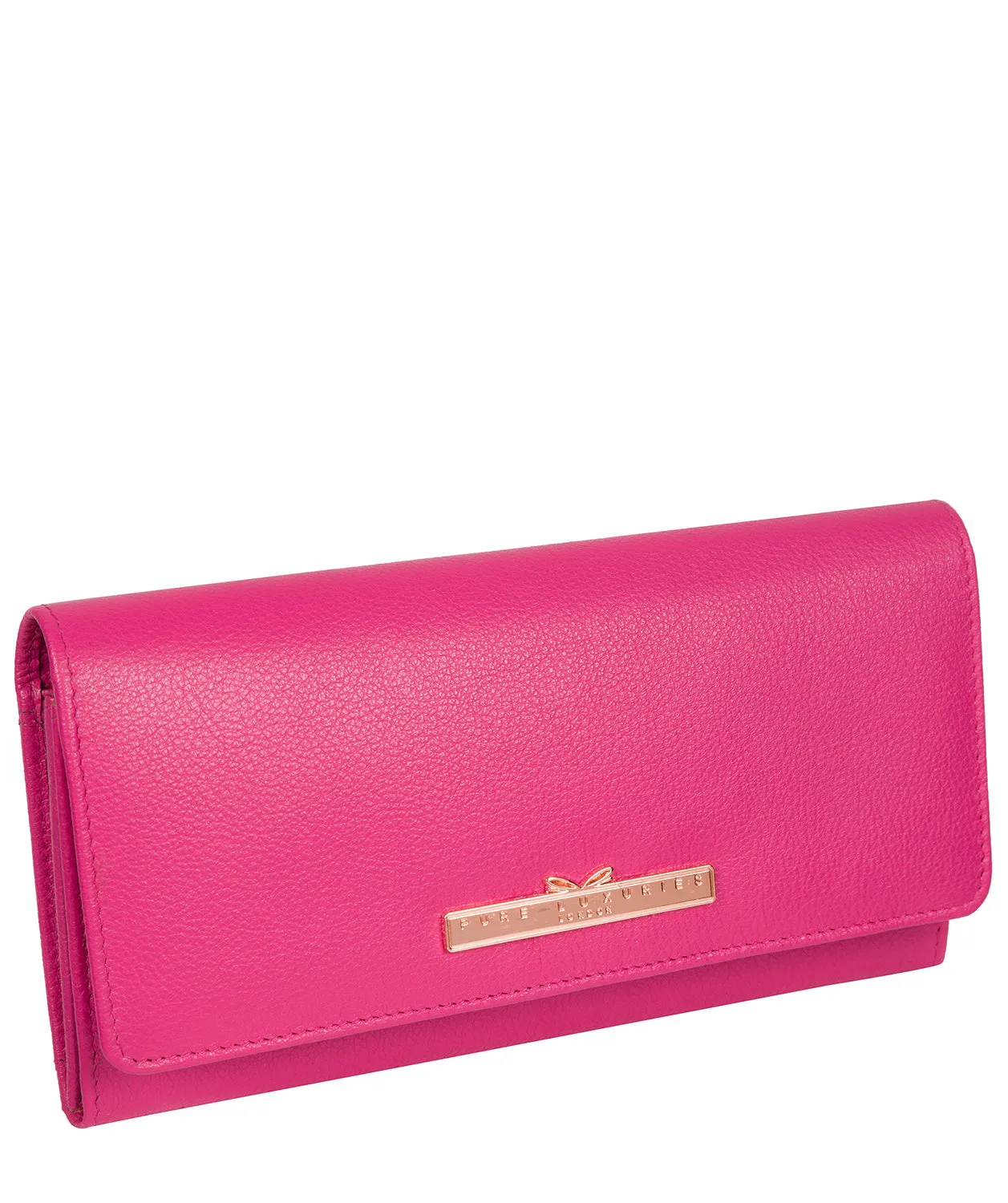 'Pipit' Fuchsia Leather Purse