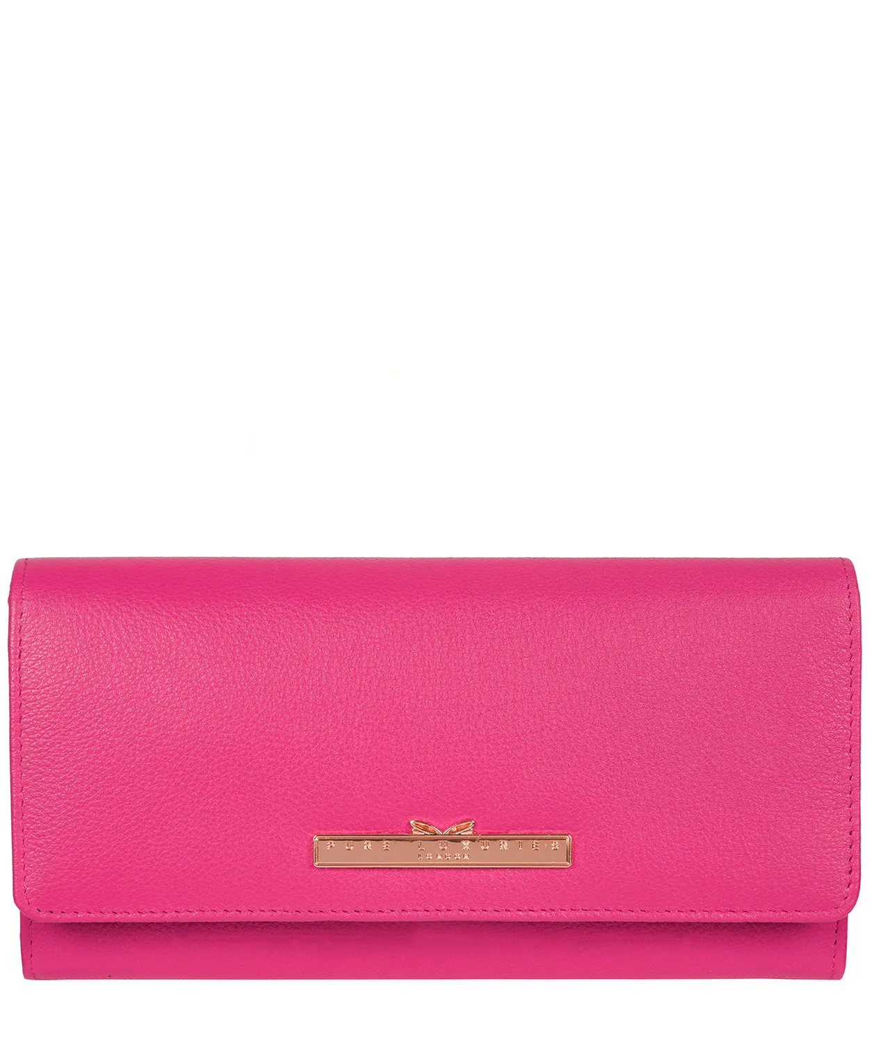 'Pipit' Fuchsia Leather Purse