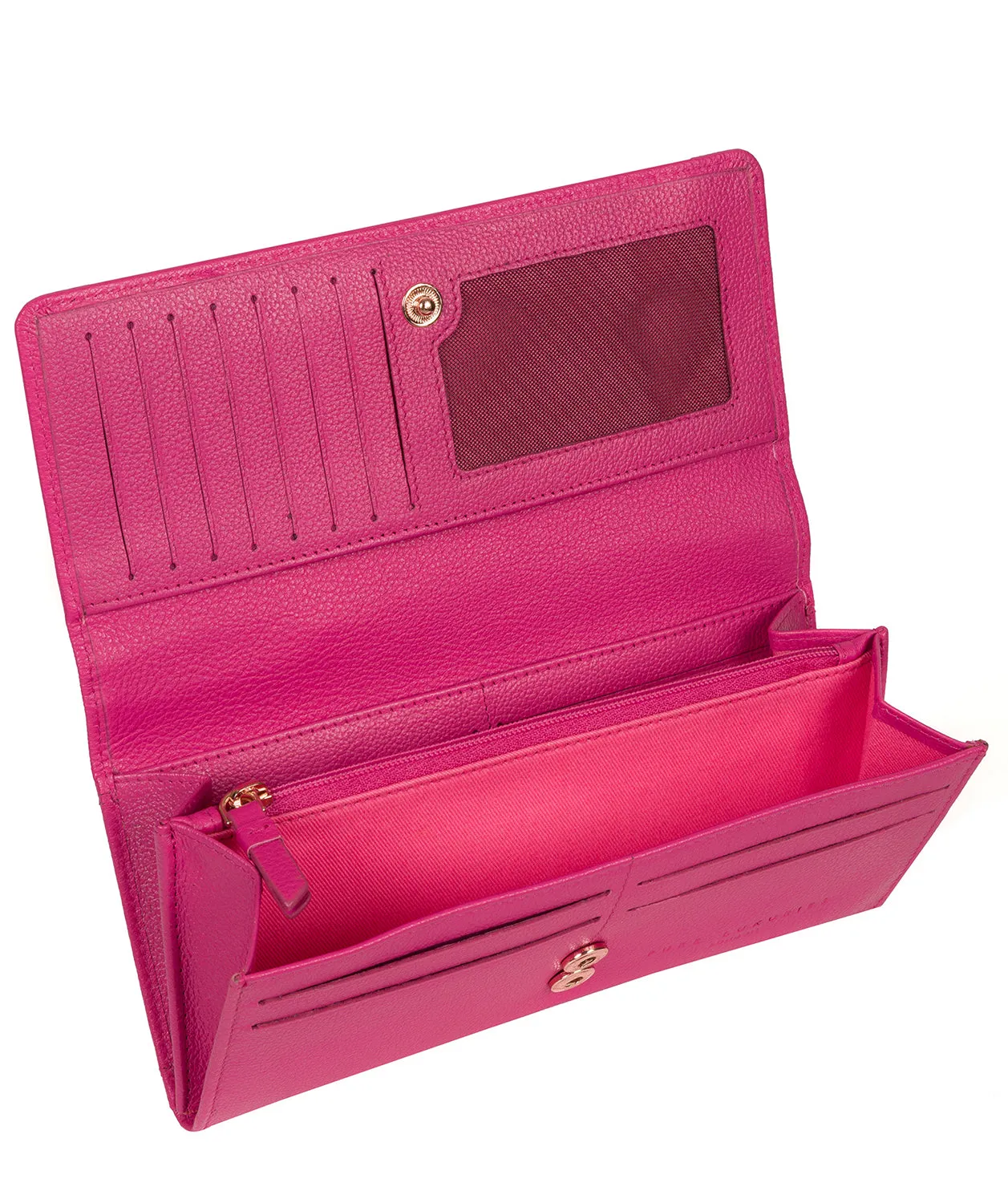 'Pipit' Fuchsia Leather Purse