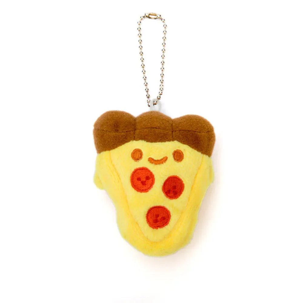 Pizza Plush Charm Keychain by 100% Soft