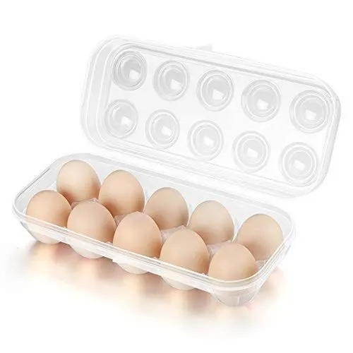 Plastic Egg Storage Tray Holder Clamshell Box 12-Grid Formosa