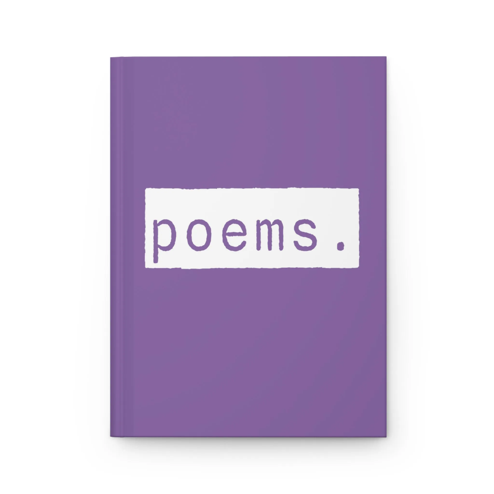 Poems Purple Matte Hardcover Journal | Blank Book for Notes | Lined Notebook Diary Idea Log