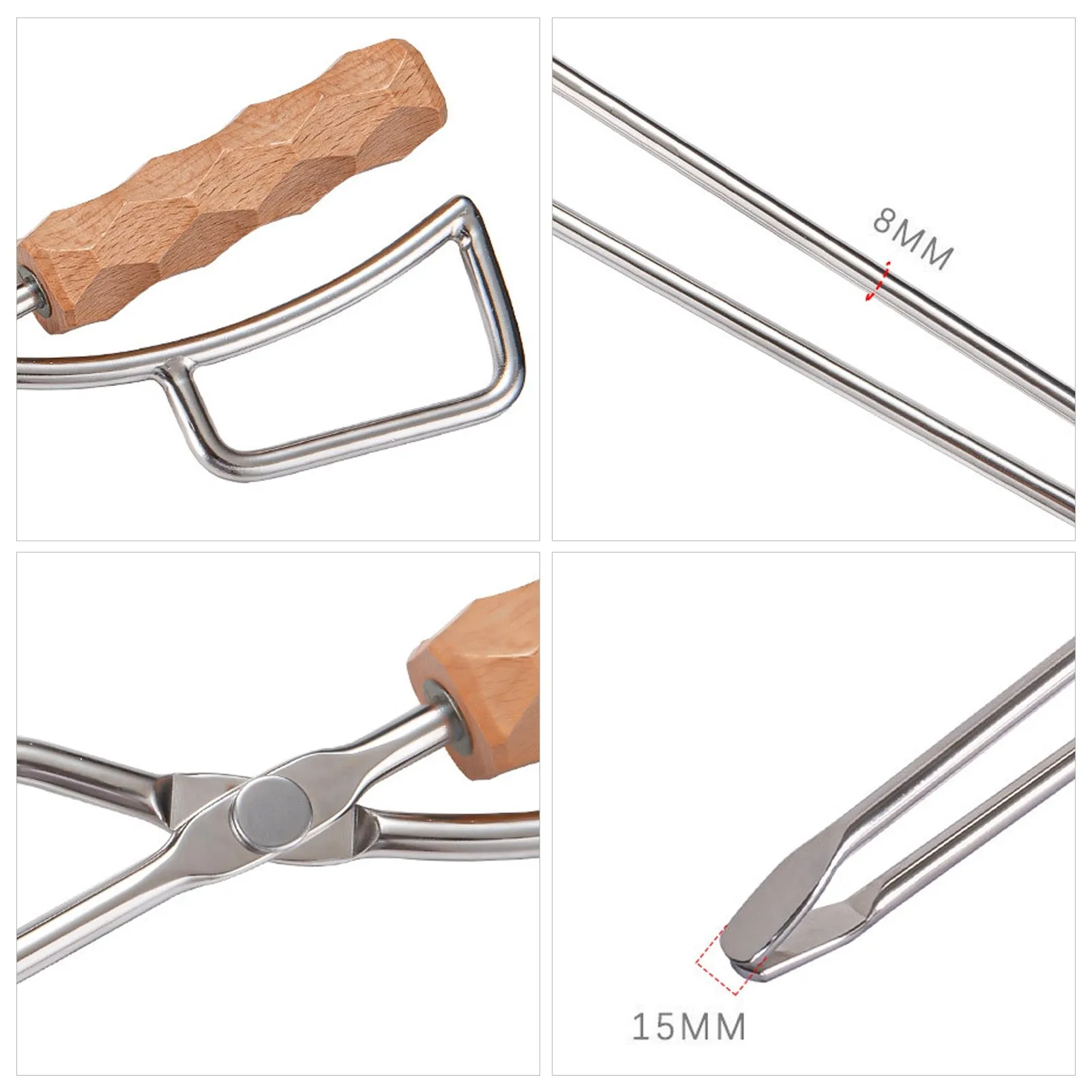 Portable Outdoor Stainless Steel Fire Tong