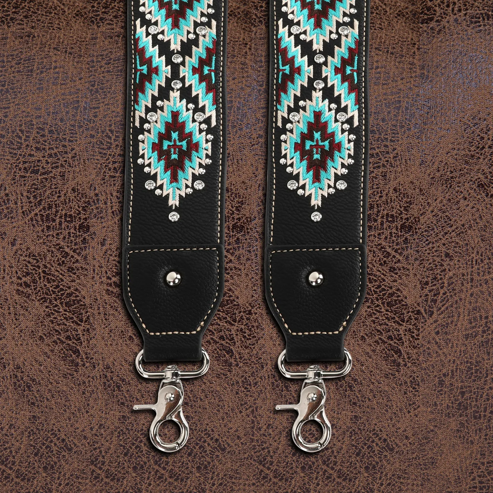 PST-1016 Montana West Western Guitar Style Southwestern Crossbody Strap