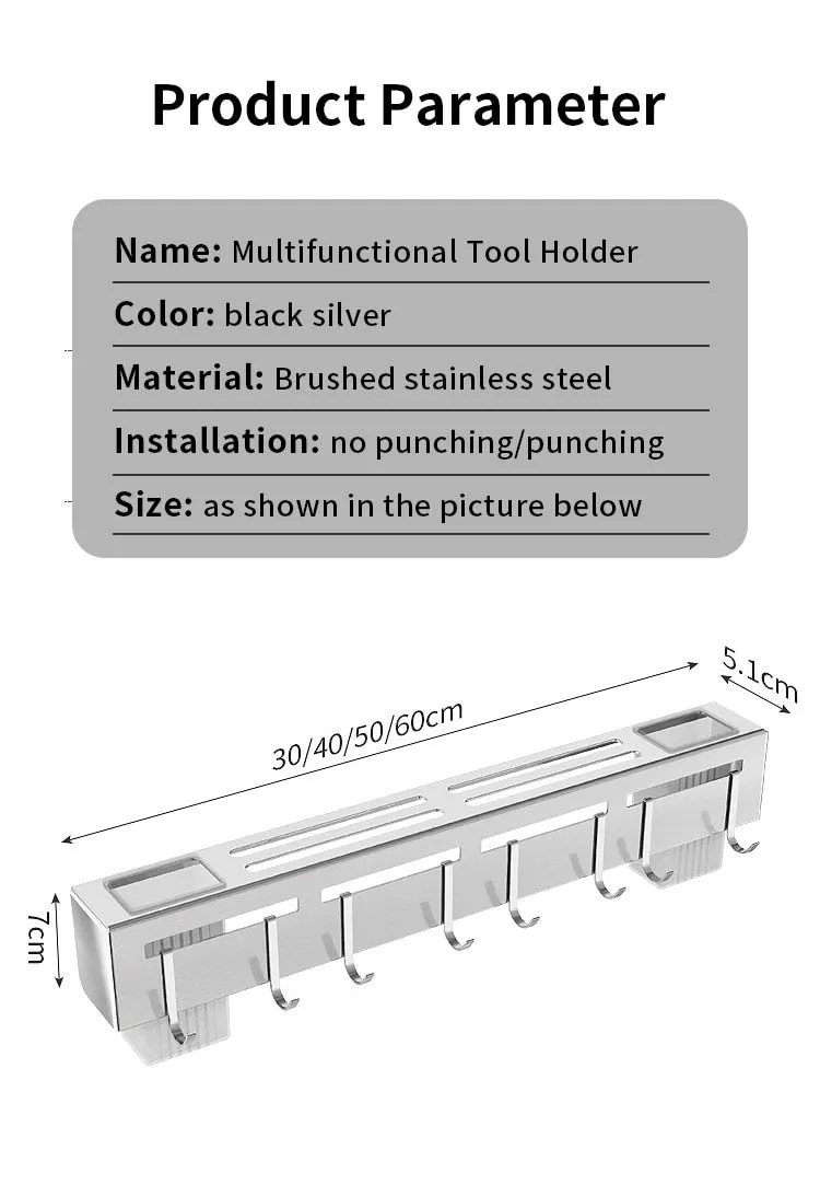 Punch-free Kitchen Tableware Storage Rack