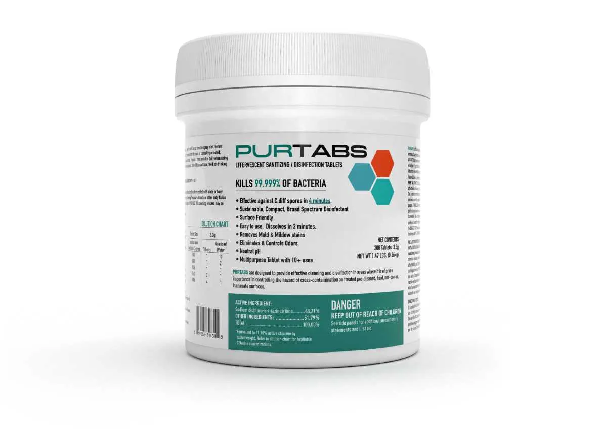 PURTABS 3.3g, 200-Count Tub (ESPT3.3G)