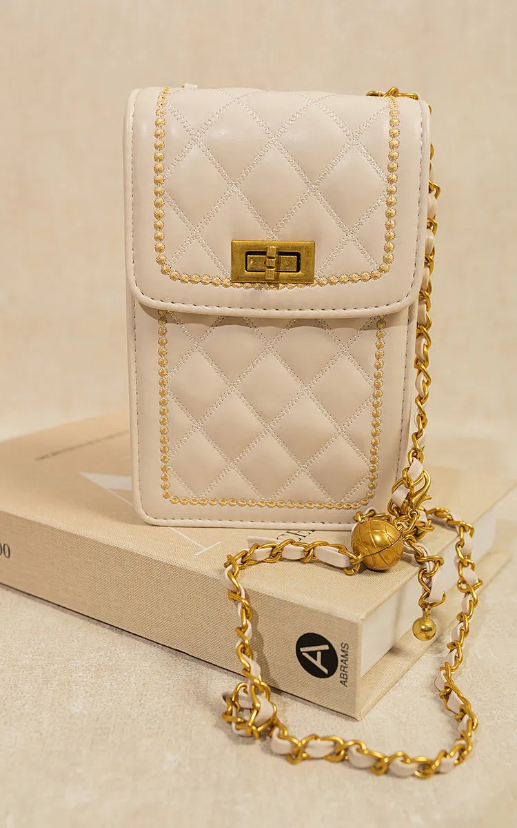 Quilted Crossbody Chain Shoulder Mini Bag