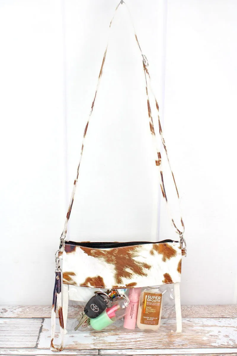 "Til the Cows Come Home" Clear Crossbody Purse