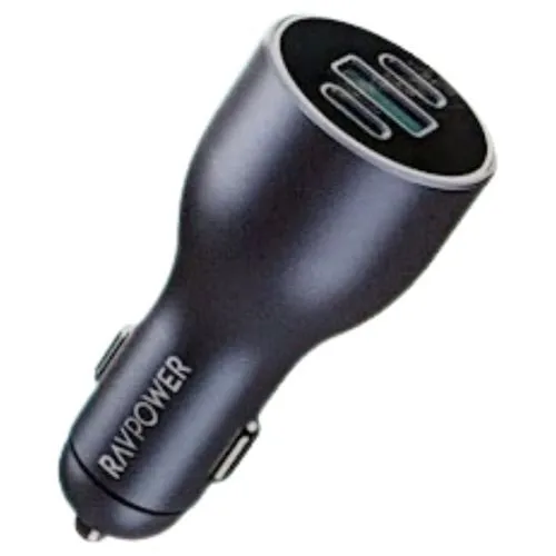 Ravpower RP-VC1011 PD100W 3-Port Car Charger (Grey)