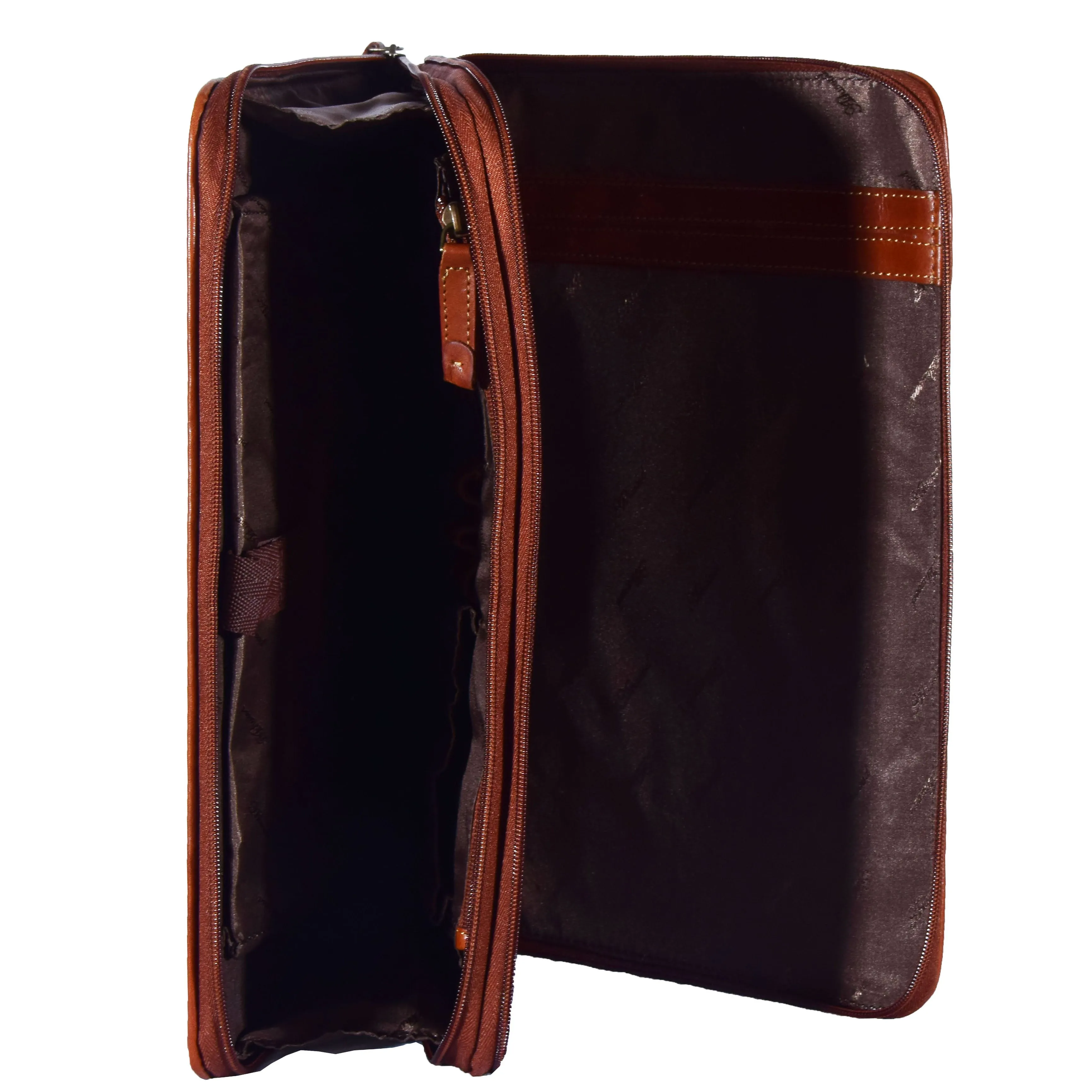 Real Leather Portfolio Case A4 Document Holder Cookbury Chestnut