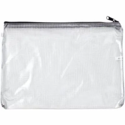 Rexel Mesh Bag A4 - Clear/Black