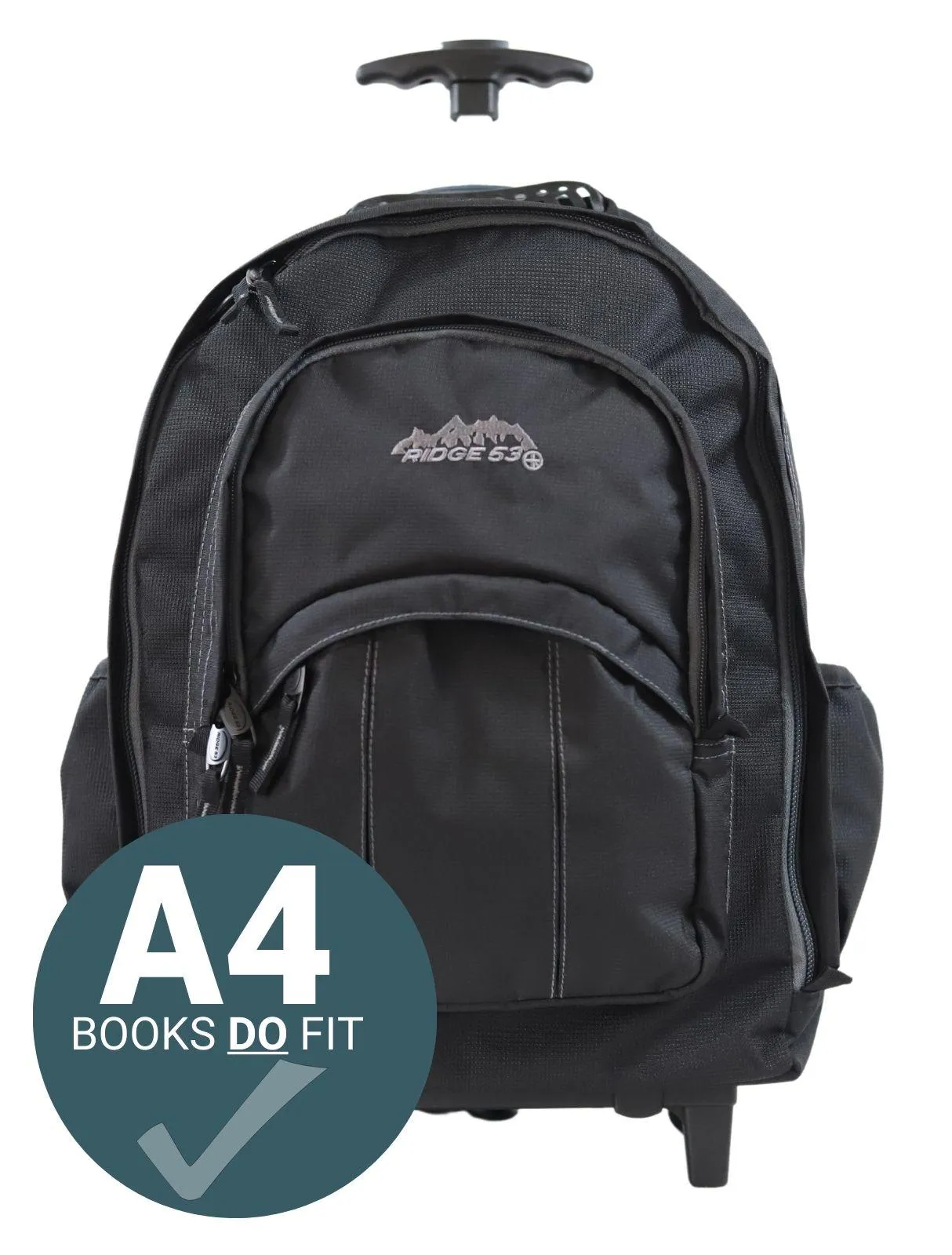 Ridge 53 - Temple Wheeled Backpack - Black