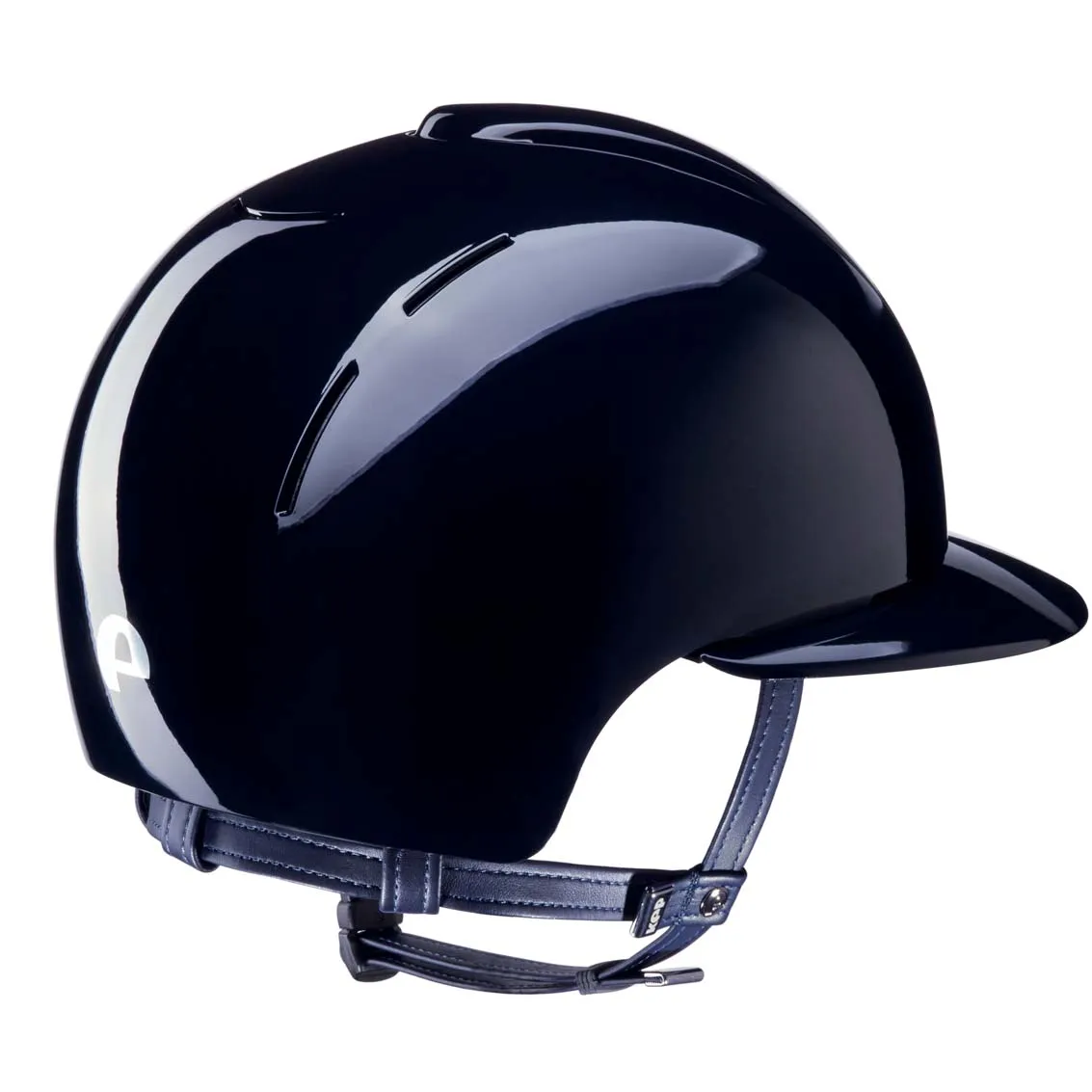 Riding Helmet Smart Polish Blue with Polo Visor