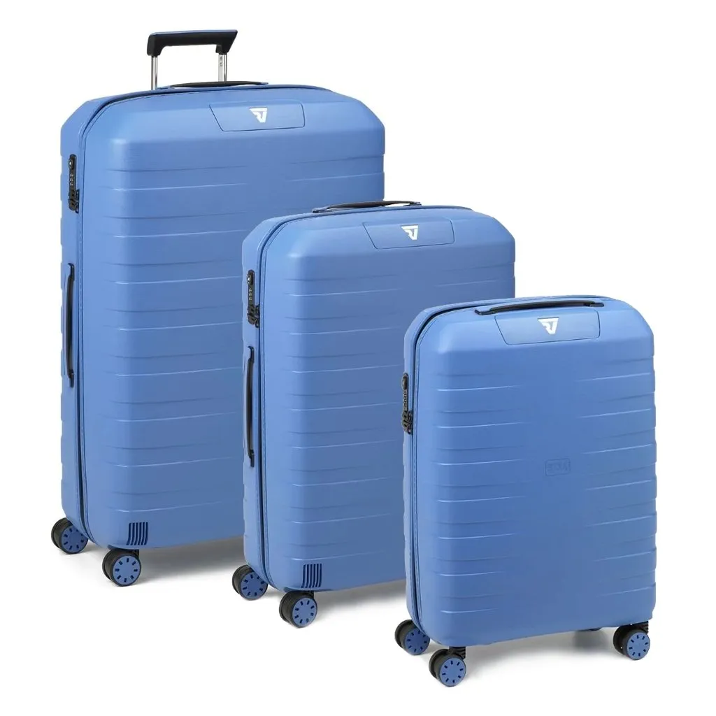 Roncato Box Young Hardsided Spinner Suitcase 3pc Set Ocean/Black