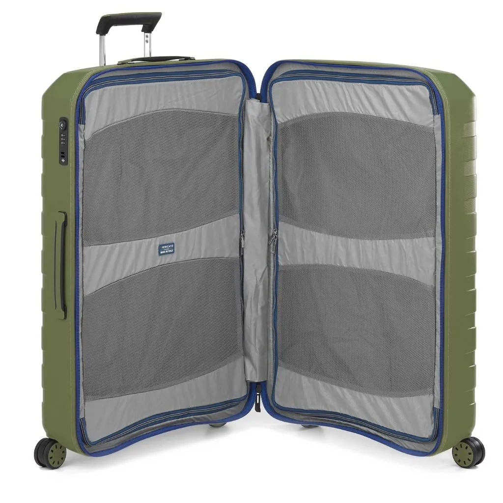 Roncato Box Young Hardsided Spinner Suitcase Duo Set Green