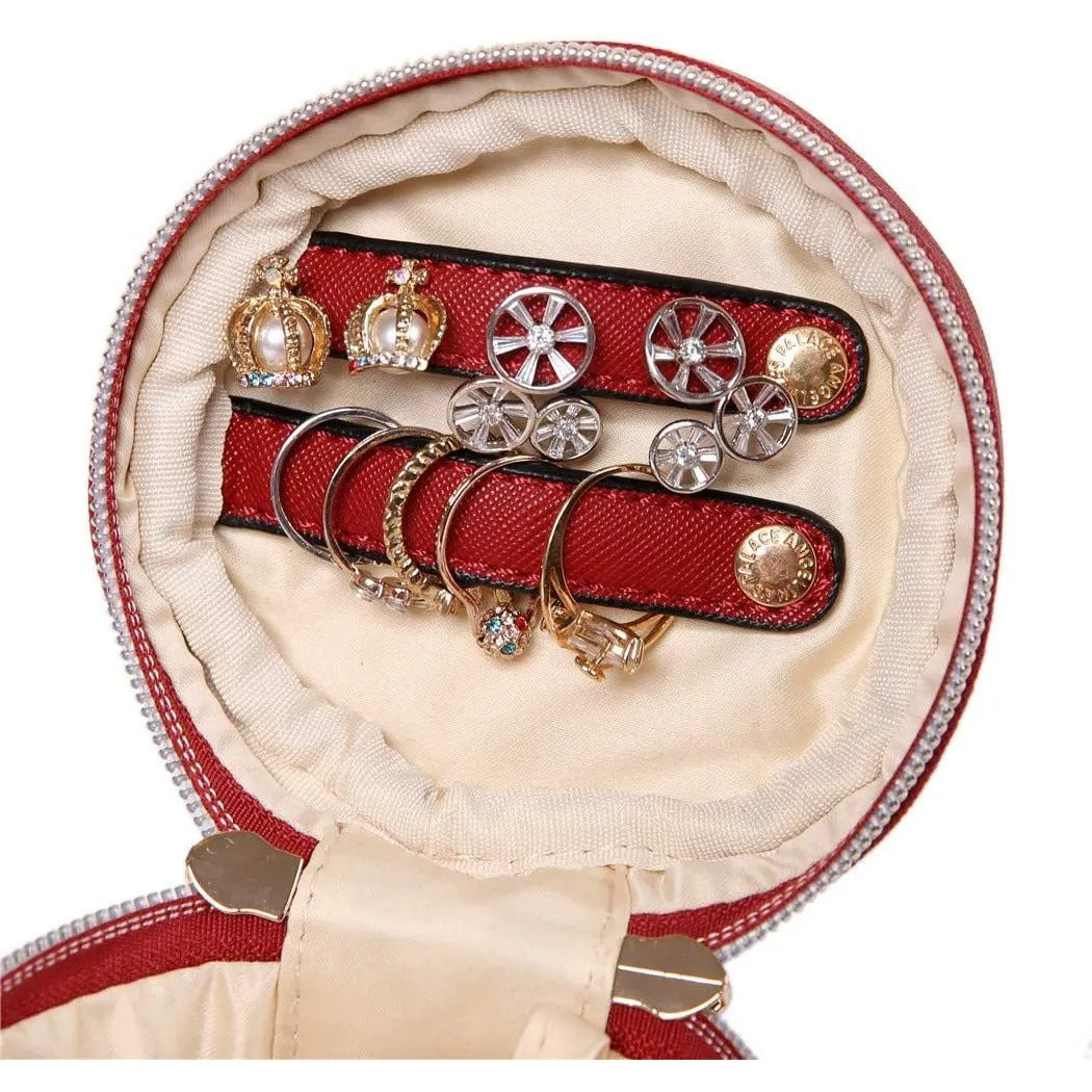 Round Jewelry Case Brandy