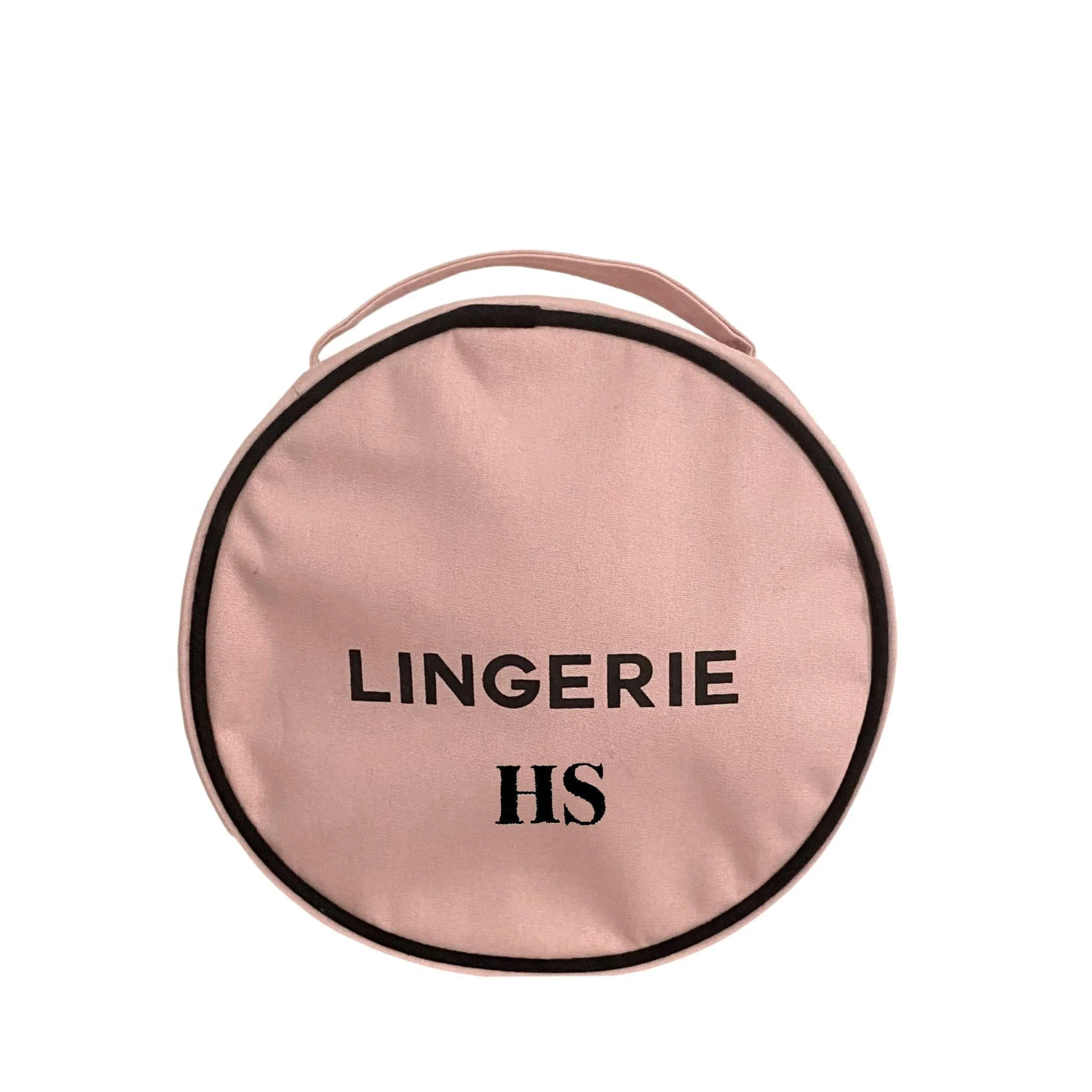 Round Lingerie Case, Pink/Blush